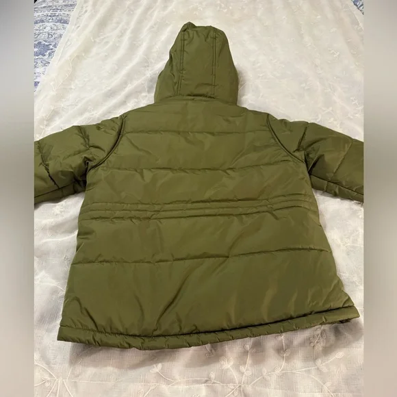 Whales Tail Girl’s Youth Olive Green Hooded Puffer Jacket, Sz medium, NWT. - Picture 7 of 11